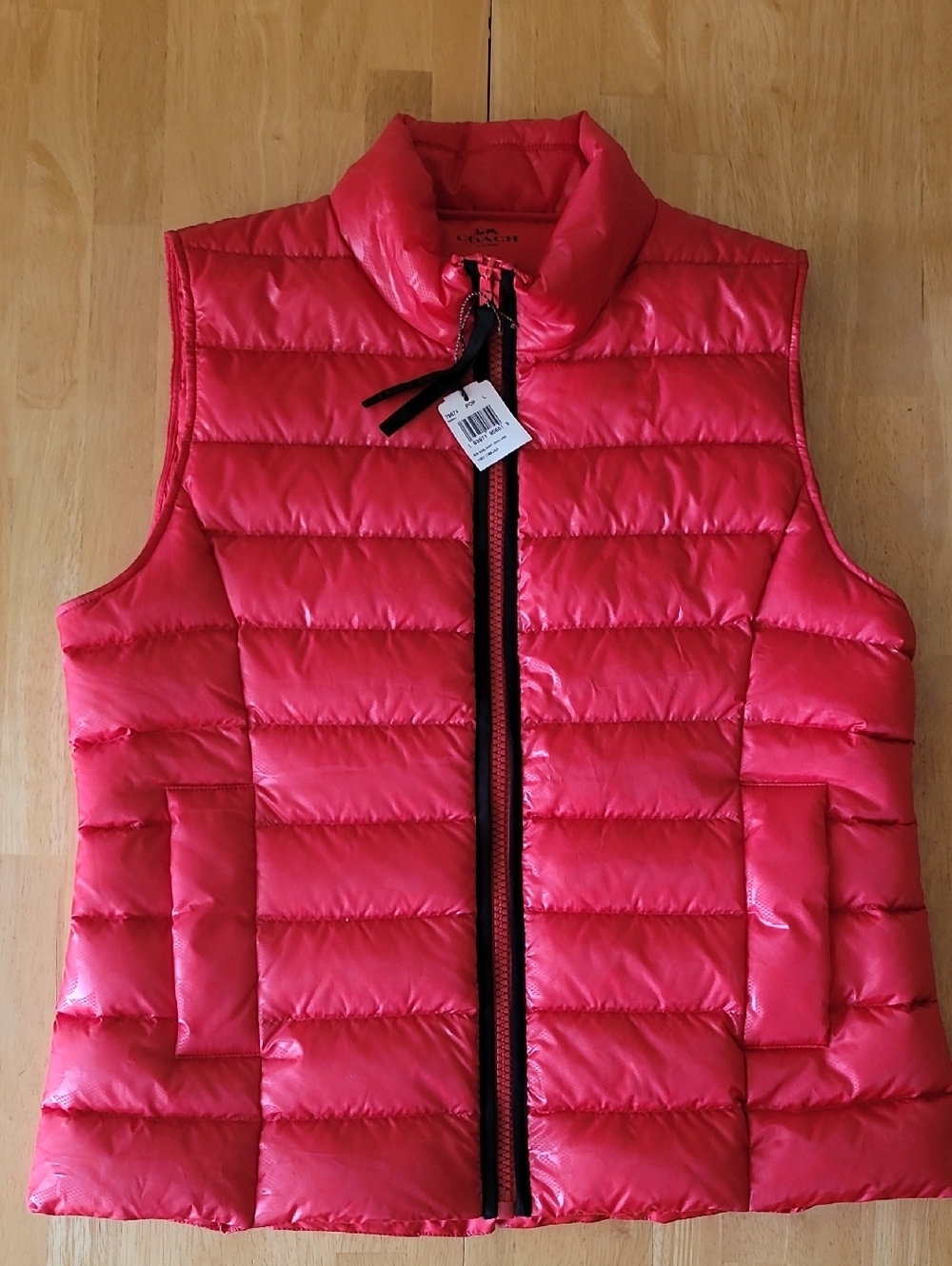Coach Signature Down Puffer Vest